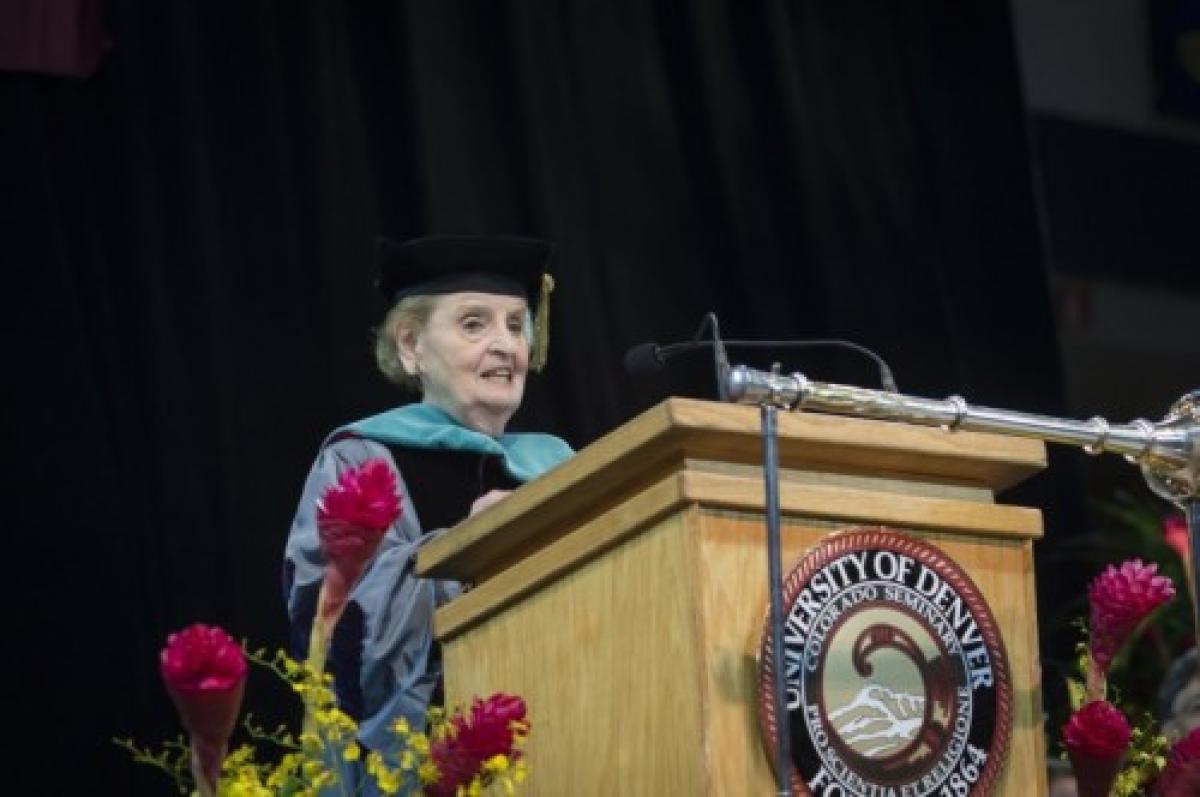 Madeleine Albright at Commencement