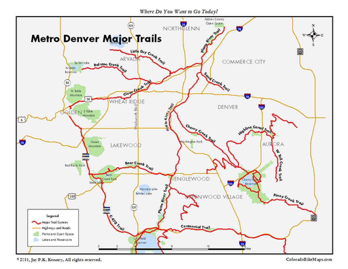 Metro Denver Trail Map