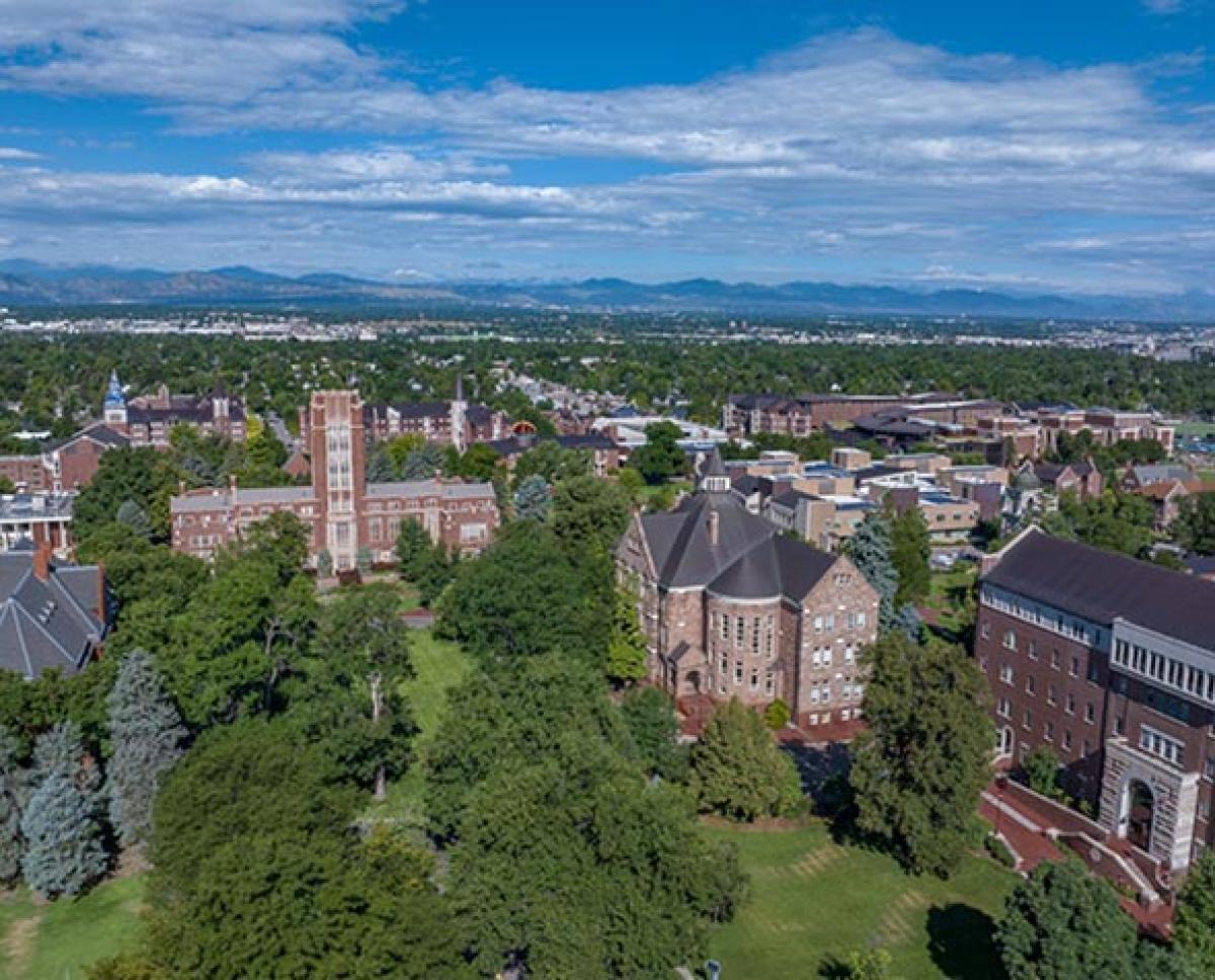 du aerial view of campus