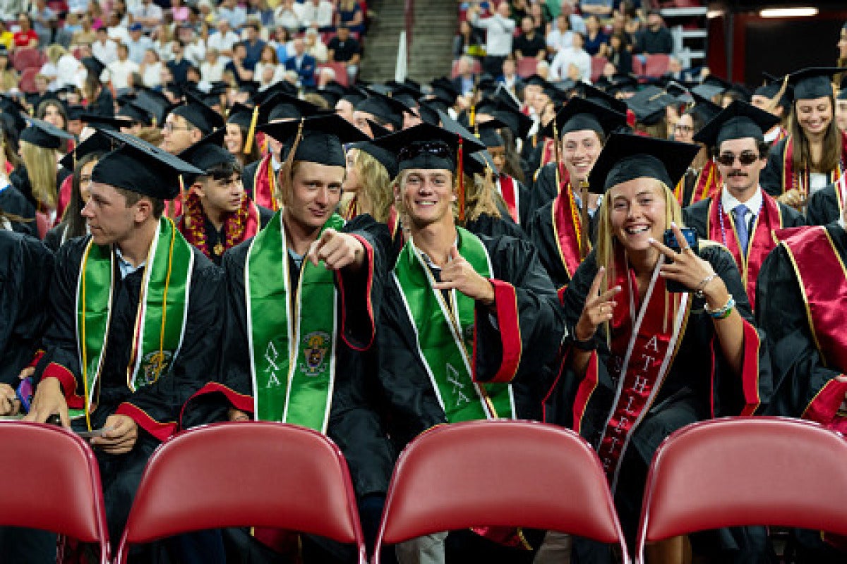 student group at commencement