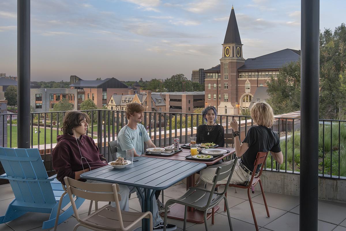 Students sitting at a table