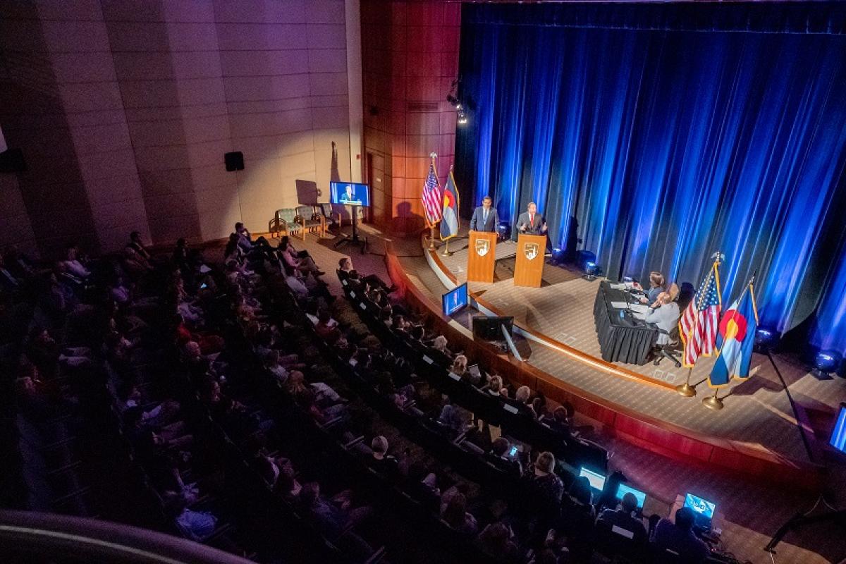 A shot of the Cable Center during the 2018 Gubernatorial Debate