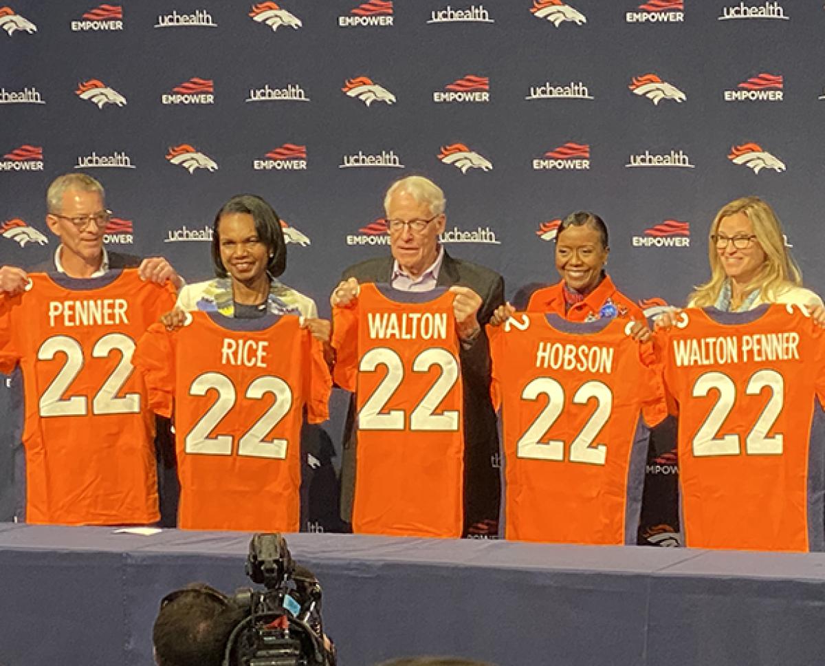 Condoleezza Rice with Broncos ownership