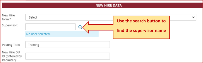 supervisor search supervisor search