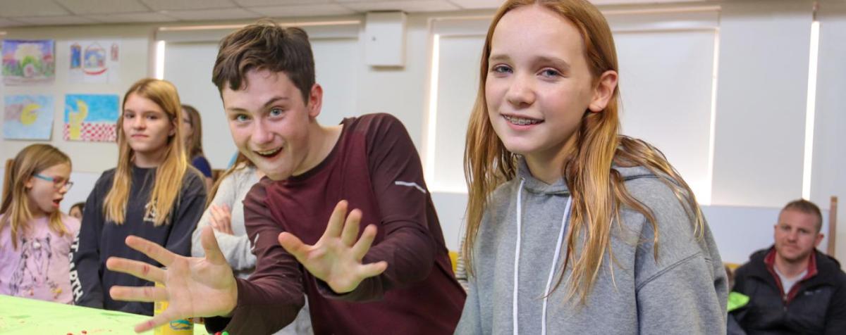 group of smiling children