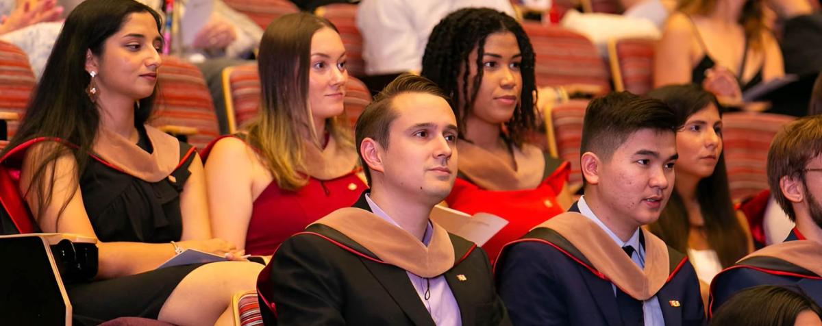 DCB graduate hooding ceremony