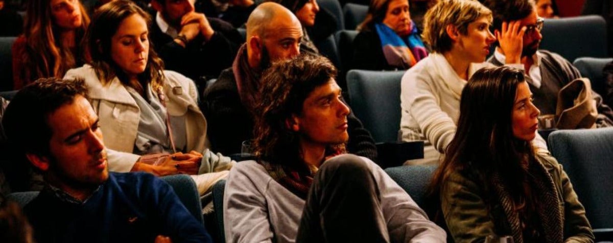 students in a lecture auditorium