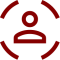 Individual person in a circle 