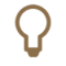 Gold lightbulb icon
