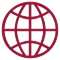 Red globe icon