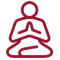 icon of person meditating