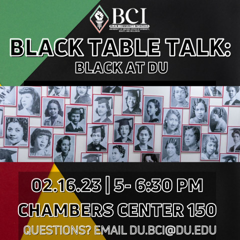 Black Table Talk graphic