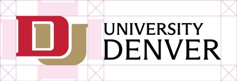 example of exclusion zone around DU logo