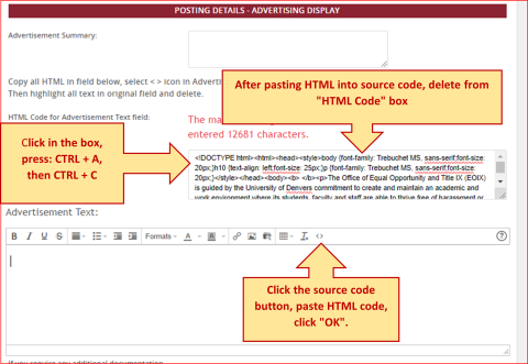 posting details advertising display posting details advertising display