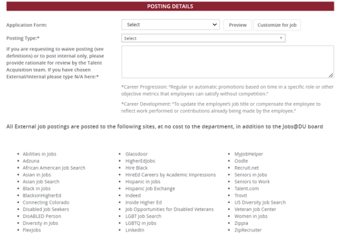posting details posting details