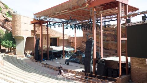 The Red Rocks stage