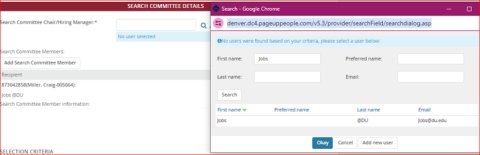 search committee search committee