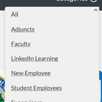 DU Learn Categories
