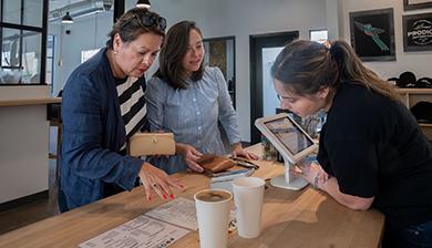 People ordering coffee