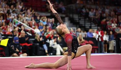 DU women's gymnastics captain Kiley Rorich