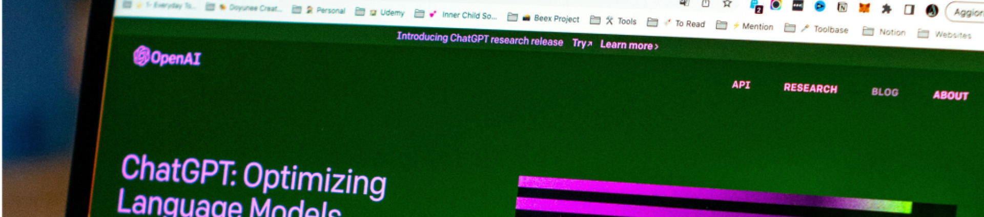 screen with chatgpt