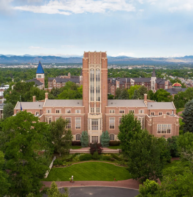 A view of the mountains from campus