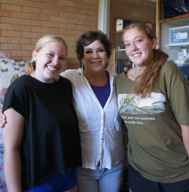 Aubrey Thomson (left) and Roonagh Mannion with Aubrey's grandma