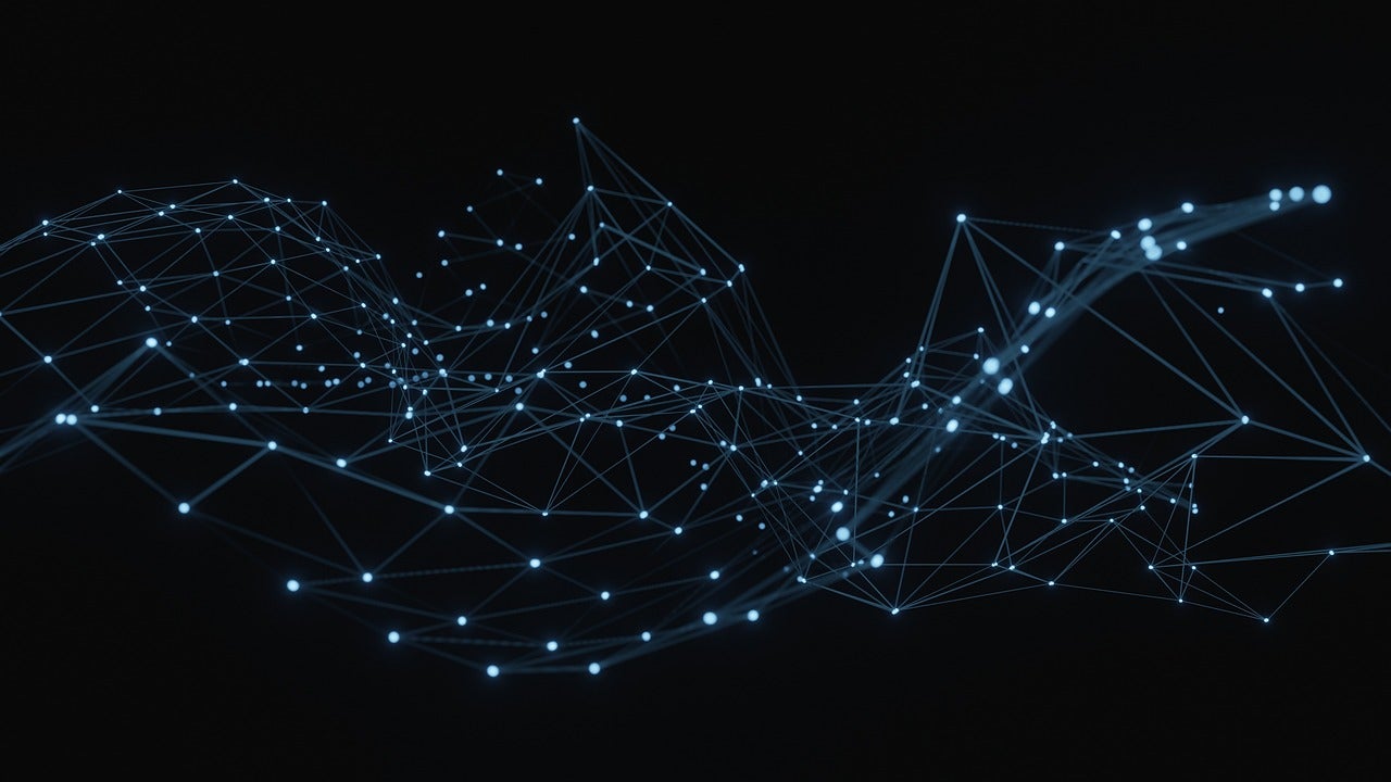 abstract dots connected by lines