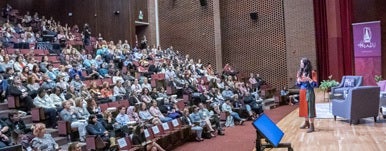 large lecture hall discussion