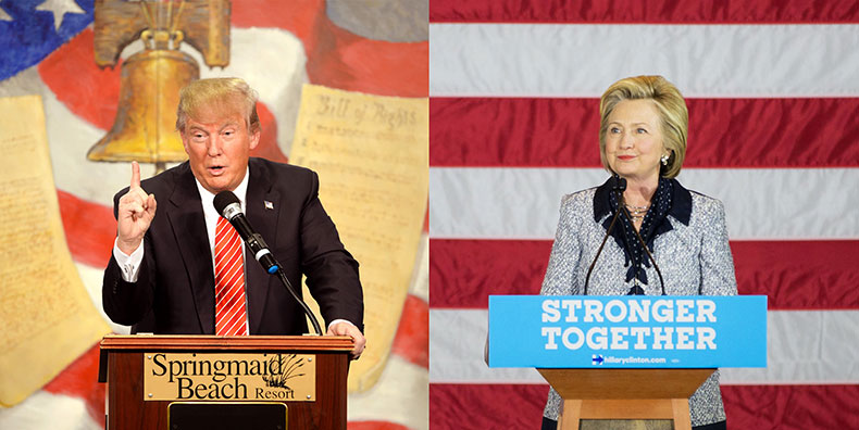 trump-and-clinton-at-podiums