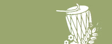 drum icon on a green background